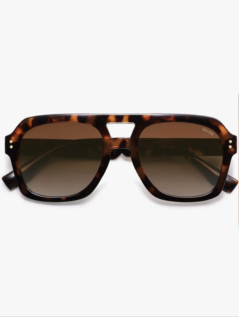 SOJOS Retro Thick Polarized Aviator Sunglasses